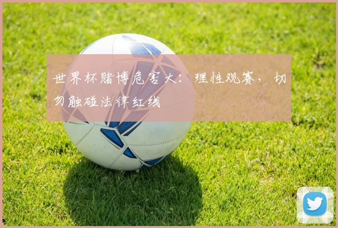 世界杯赌博危害大：理性观赛，切勿触碰法律红线