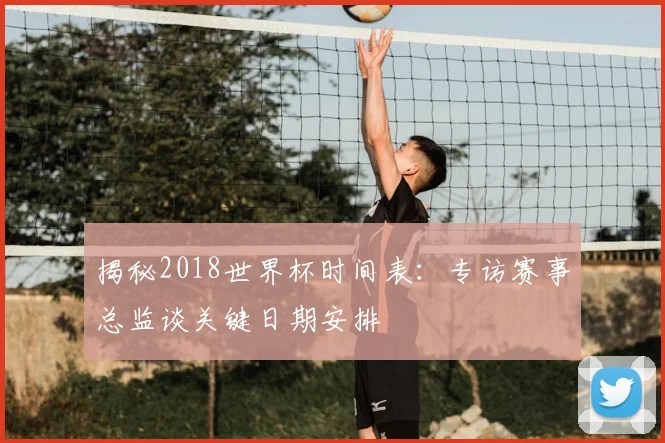 揭秘2018世界杯时间表：专访赛事总监谈关键日期安排
